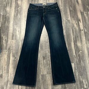 PAIGE Women's Boot Cut Jeans - Dark Blue